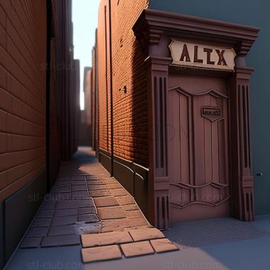 3D model alley (STL)